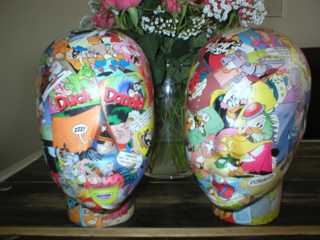 Decoupage Paspop koppen